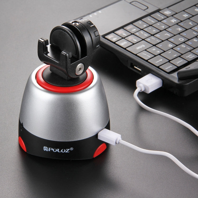 PULUZ Testa panoramica elettronica con rotazione di 360 gradi con telecomando per smartphone, GoPro, fotocamere DSLR, Pano Head