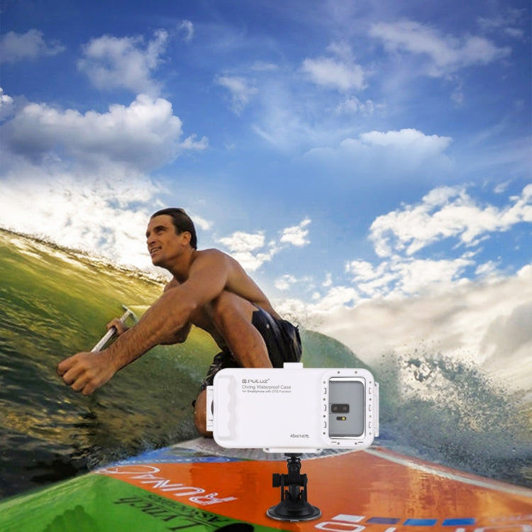 PULUZ 45m/147ft Custodia Subacquea Impermeabile Foto Video Scattare Foto Subacquee Cover per Smartphone Galaxy, Huawei, Xiaomi, Google Android OTG con Porta Type-C, Universal Case for Type-C Port Phones