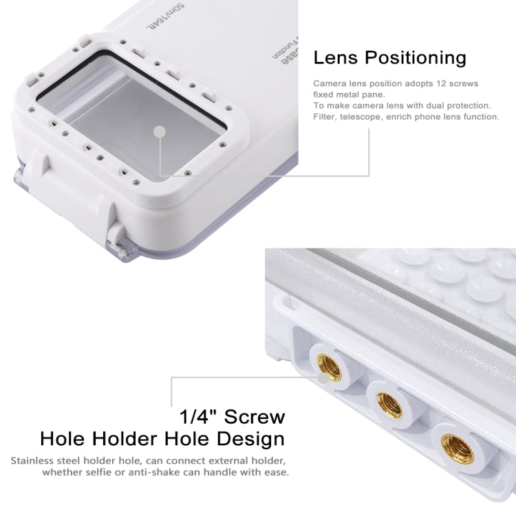 PULUZ 45m/147ft Custodia Subacquea Impermeabile Foto Video Scattare Foto Subacquee Cover per Smartphone Galaxy, Huawei, Xiaomi, Google Android OTG con Porta Type-C, Universal Case for Type-C Port Phones