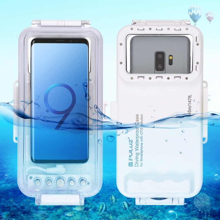PULUZ 45m/147ft Custodia Subacquea Impermeabile Foto Video Scattare Foto Subacquee Cover per Smartphone Galaxy, Huawei, Xiaomi, Google Android OTG con Porta Type-C, Universal Case for Type-C Port Phones