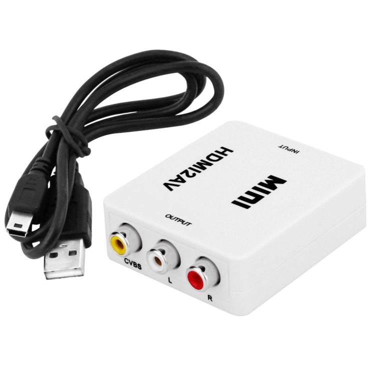 VK-126 MINI Adattatore convertitore audio da HDMI a CVBS/L+R (Scaler), MINI HDMI to CVBS/L+R