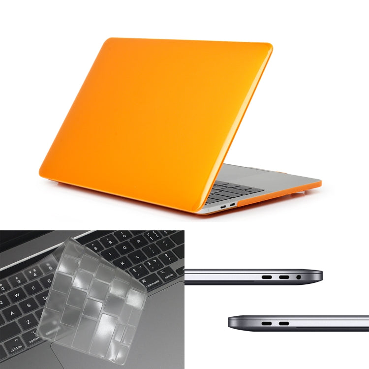 ENKAY Hat-Prince 3 in 1 per MacBook Pro 13 pollici A2289 / A2251 (2020) Custodia protettiva in cristallo rigido + Custodia protettiva per tastiera in TPU ultrasottile versione USA + Set di tappi antipolvere, For MacBook Pro 13 inch A2289 / A2251 (2020)