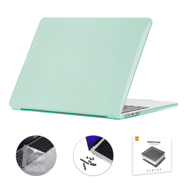 ENKAY Custodia per laptop in cristallo 3 in 1 con pellicola per tastiera in TPU / Tappi antipolvere per MacBook Air 13.6 2022 A2681 Versione USA, 3 in 1 US Version