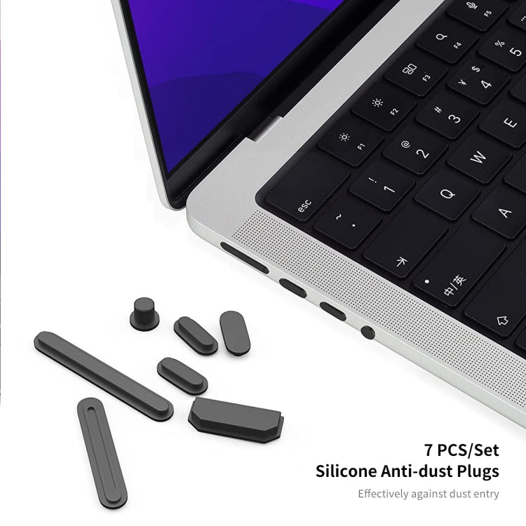 ENKAY Custodia per laptop in cristallo 3 in 1 con pellicola per tastiera in TPU / Tappi antipolvere per MacBook Air 13.6 2022 A2681 Versione USA, 3 in 1 US Version