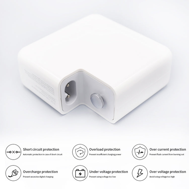 PD-87W 87W PD Adattatore di alimentazione per notebook USB-C / Type-C per MacBook Pro 15 pollici (A1706) / (A1707) / (A1708) / (A1719), EU Plug, US Plug, UK Plug, AU Plug