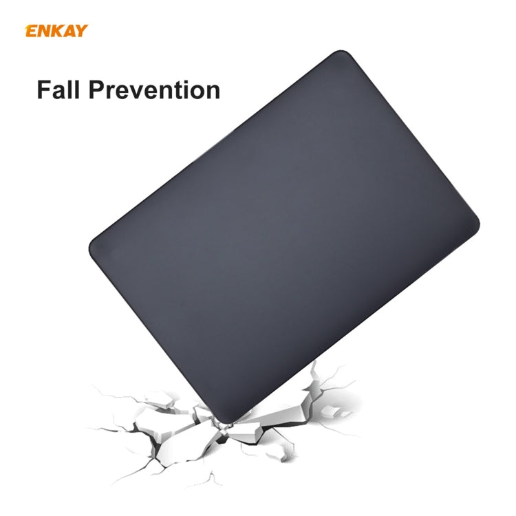 ENKAY Custodia protettiva per laptop opaca 3 in 1 + Pellicola per tastiera in TPU versione UE + Set di tappi antipolvere per MacBook Air 13,3 pollici A2179 e A2337 (2020), For MacBook Air 13.3 inch A2179 (2020)