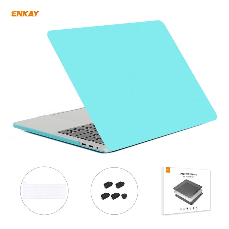 ENKAY 3 in 1 custodia protettiva opaca per laptop + pellicola per tastiera in TPU versione USA + set di tappi antipolvere per MacBook Pro 16 pollici A2141 (con Touch Bar), For MacBook Pro 16 inch A2141 (with Touch Bar)