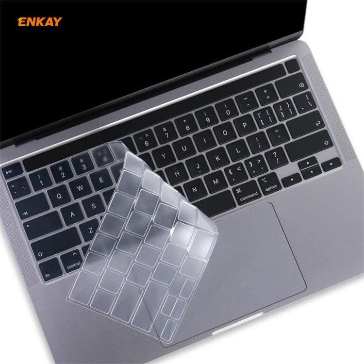 ENKAY Pellicola protettiva per tastiera in morbido TPU per MacBook Pro 16 pollici A2141 / Pro 13,3 pollici A2289 e A2251 e A2338 (2020), versione UE, EU Version