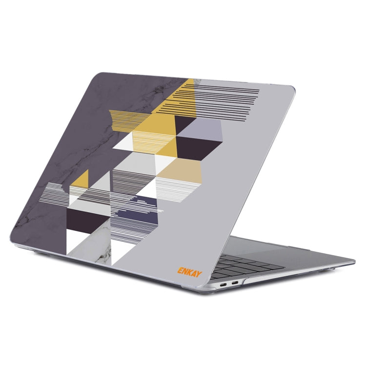 ENKAY Hat-Prince Geometry Pattern Laotop Custodia protettiva in cristallo per MacBook Pro 16 pollici A2141, For MacBook Pro 16 inch A2141