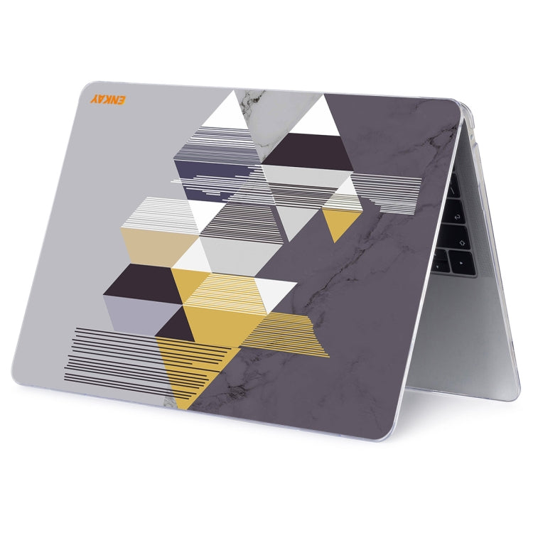 ENKAY Hat-Prince Geometry Pattern Laotop Custodia protettiva in cristallo per MacBook Pro 16 pollici A2141, For MacBook Pro 16 inch A2141
