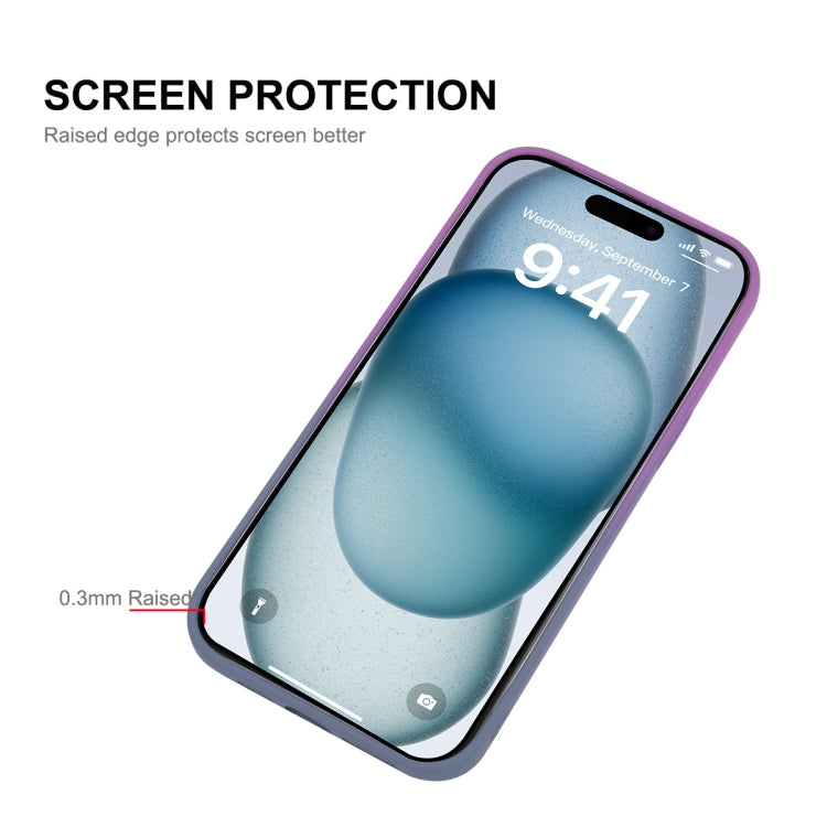 Custodia per telefono in silicone ENKAY Hat-Prince MagSafe Rainbow Gradient con pellicola per lenti, For iPhone 15 Pro Max, For iPhone 15 Pro, For iPhone 15 Plus, For iPhone 15