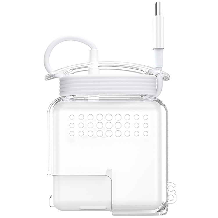 OATSBASF Custodia protettiva in silicone trasparente per iPhone MacBook Pro Air, 20W
