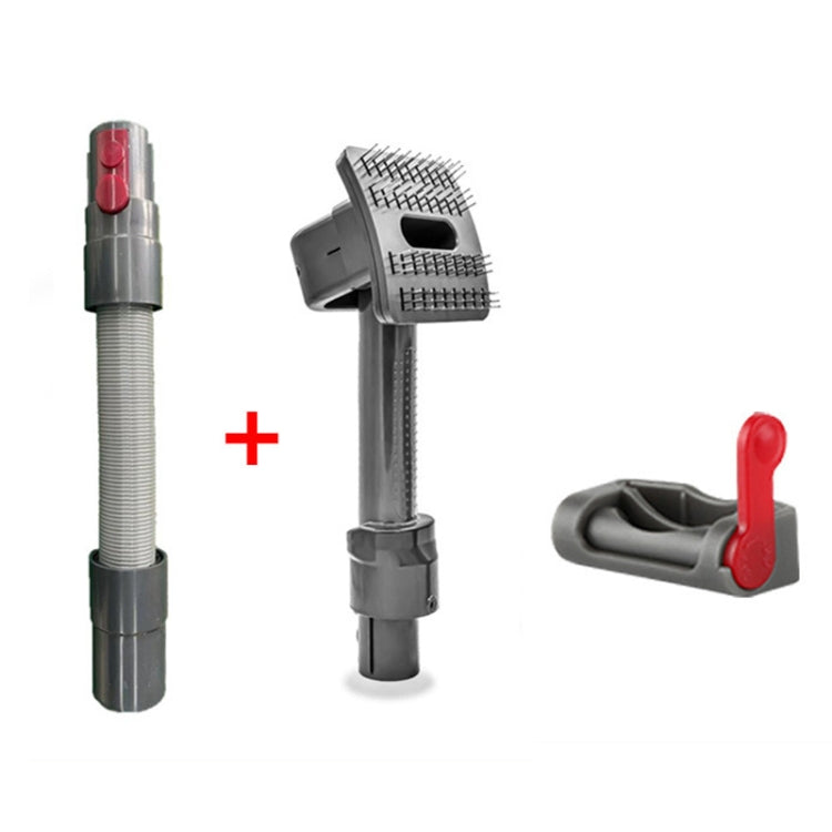 Accessori per aspirapolvere per Dyson V7 V8 V10 V11, Pet Brush+Hose+Switch Lock, Pet Brush+Switch Lock