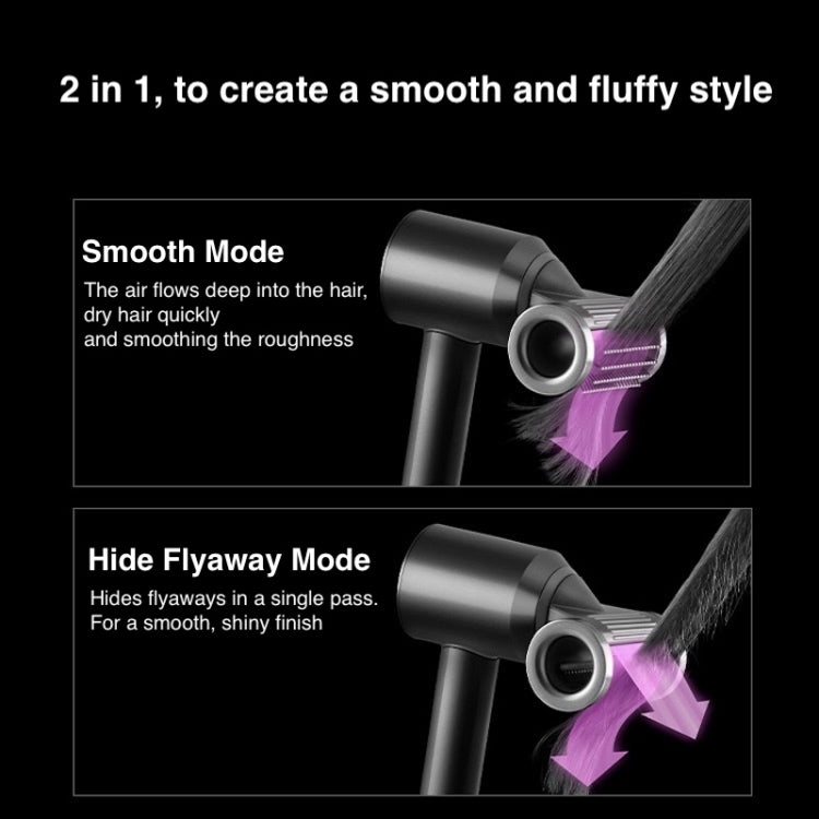 Per ugello per asciugacapelli Dyson, attacco liscio a scomparsa, Smooth Gray, Smooth Copper Nickel Color