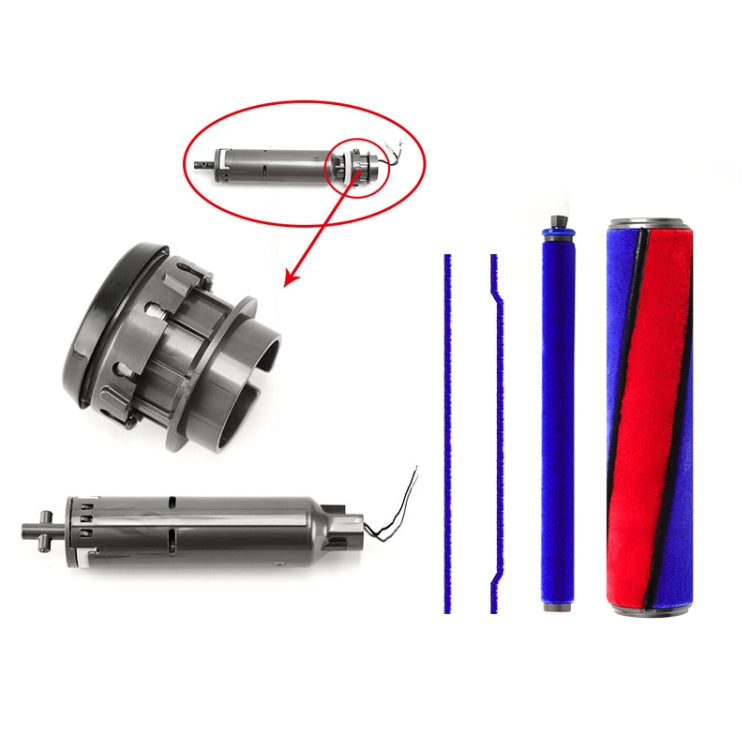 Parti della testa del rullo morbido dell'aspirapolvere, For Dyson V6-V11 Brush Bar, For Dyson V6-V11 Thin Brush Bar, For Dyson V6 V7 V8 20W Motor, For Dyson V10 V11 30W Motor, For Dyson V6-V11 Motor Bearing