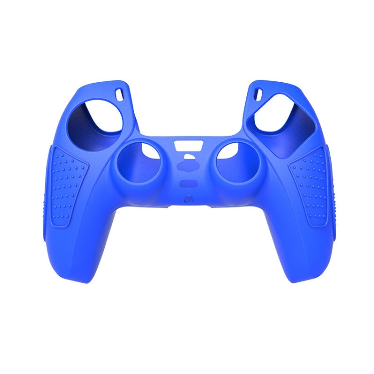 Per PS5 Gamepad Custodia protettiva in silicone Custodia morbida in silicone antiscivolo, White, Blue, Black, White+2 Hats, Blue+2 Hats, Black+2 Hats, White+8 Hats, Blue+8 Hats, Black+8 Hats