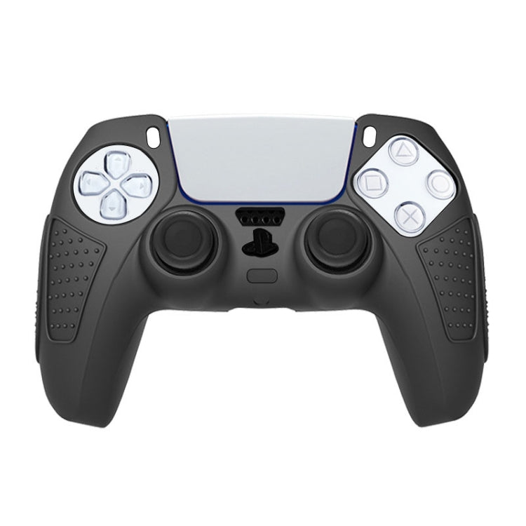 Per PS5 Gamepad Custodia protettiva in silicone Custodia morbida in silicone antiscivolo, White, Blue, Black, White+2 Hats, Blue+2 Hats, Black+2 Hats, White+8 Hats, Blue+8 Hats, Black+8 Hats