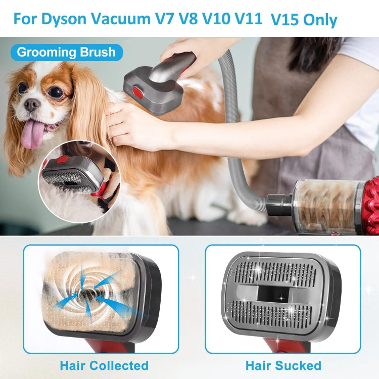 Per Dyson V7 V8 V10 V11 V15 Pet 3 in 1 set di testine di aspirazione per la toelettatura, With Hose, Without Hose