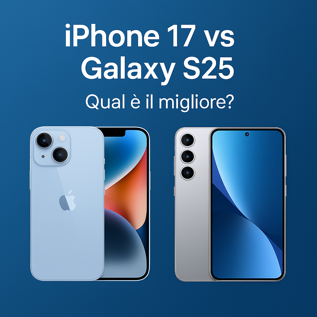 iPhone 17 vs Samsung Galaxy S25: il confronto definitivo