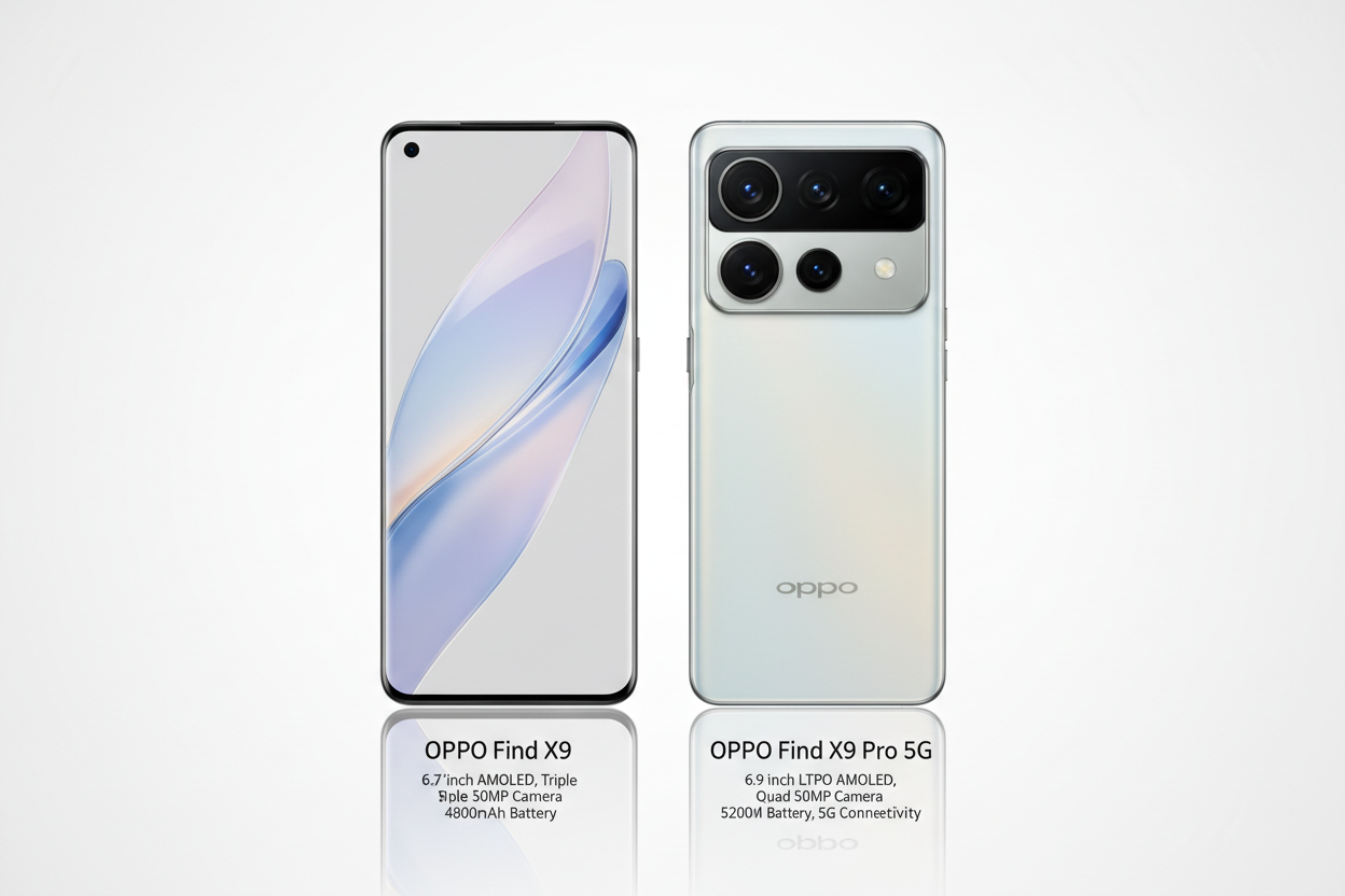 OPPO Find X9 vs Find X9 Pro 5G