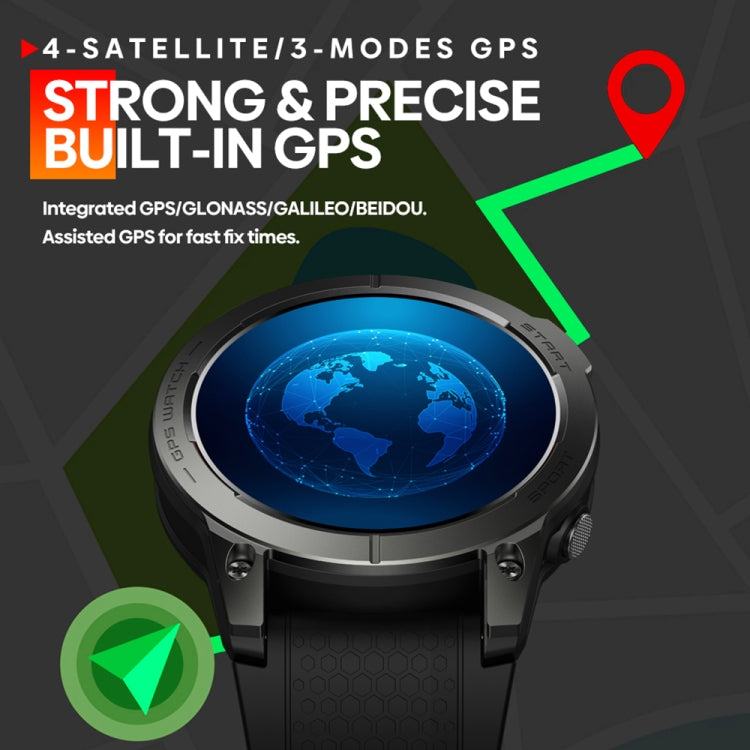 Zeblaze Stratos 3 Schermo AMOLED da 1,43 pollici IP68 Orologio intelligente impermeabile, supporto chiamata Bluetooth / GPS, Stratos 3