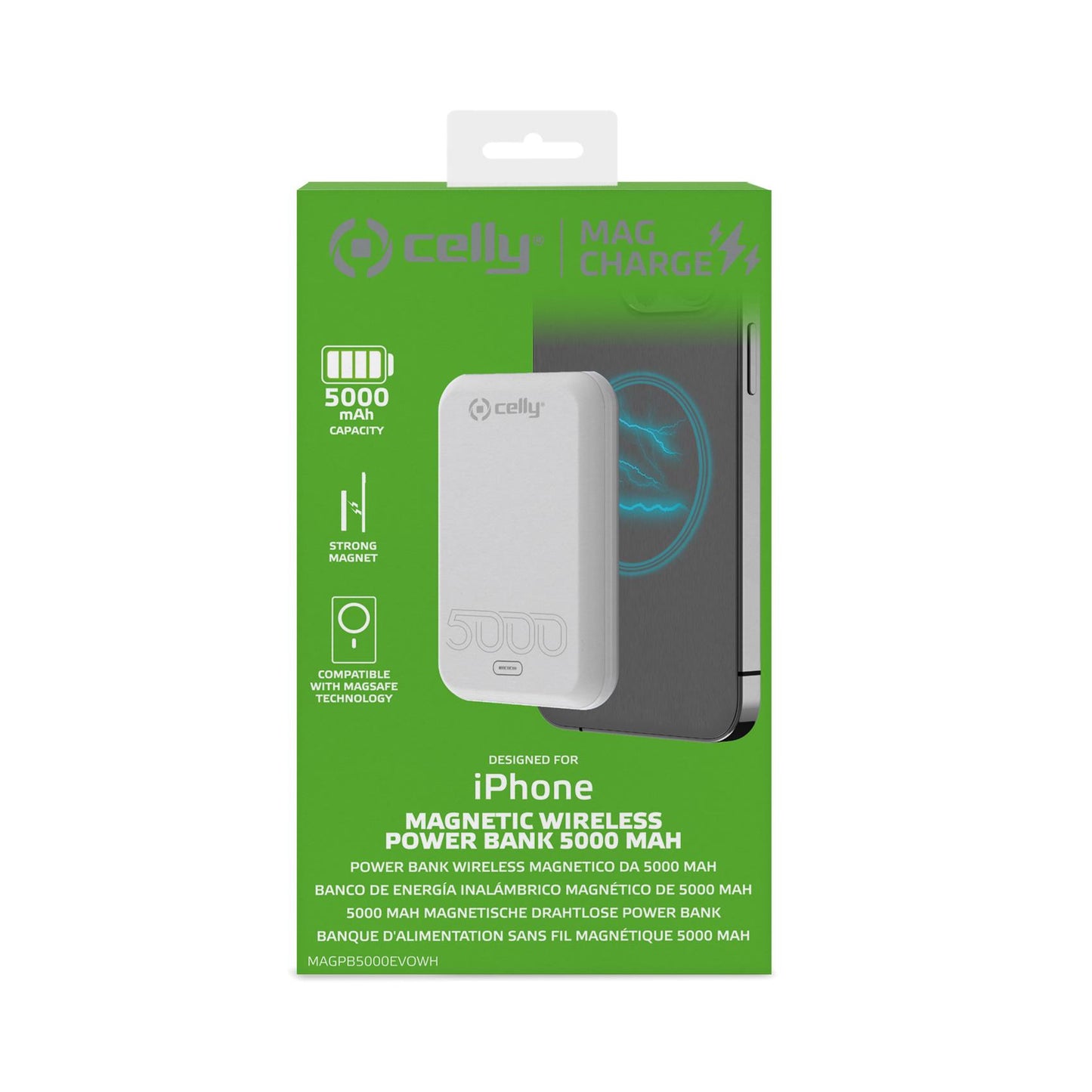 Power bank MagSafe Wireless 5000 mAh Celly