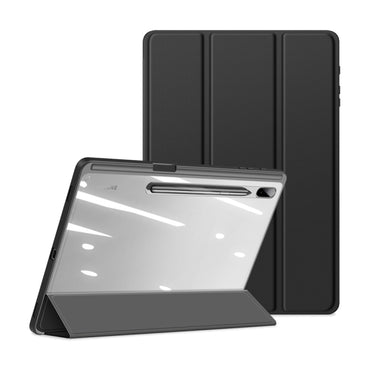 DUX DUCIS TOBY Series Antiskid PU Leather + PC + TPU Custodia a ribalta orizzontale con supporto e slot per penna e funzione Sleep / Wake-up, For Samsung Galaxy Tab S8+ / Tab S8 Plus /  Tab S7 FE / Tab S7+, For Samsung Galaxy Tab S6 Lite