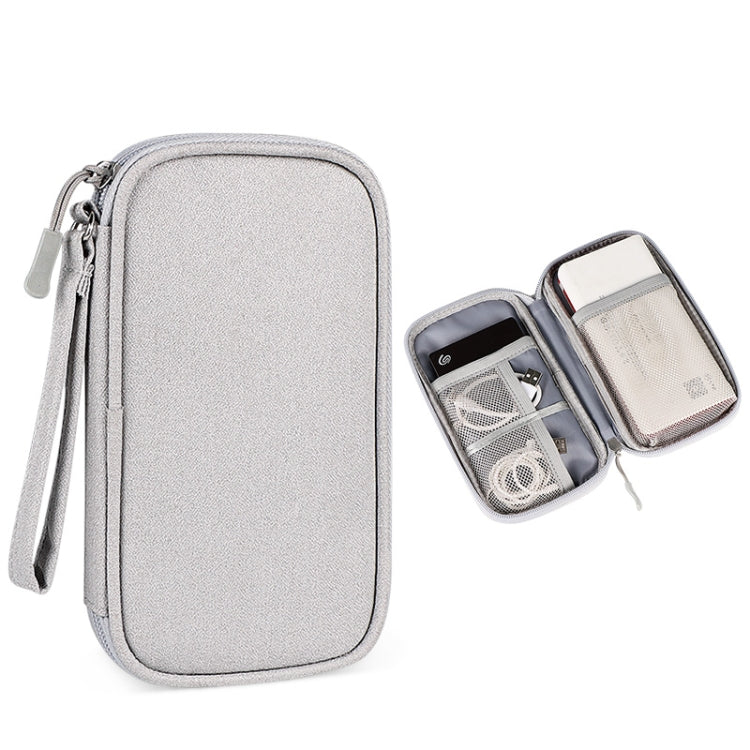 SM03 Borsa multifunzionale per accessori digitali con cordino, 19x11x3.5cm(Navy Blue), 19x11x3.5cm(Gray), 19x11x3.5cm(Pink), 19x11x3.5cm(Black)