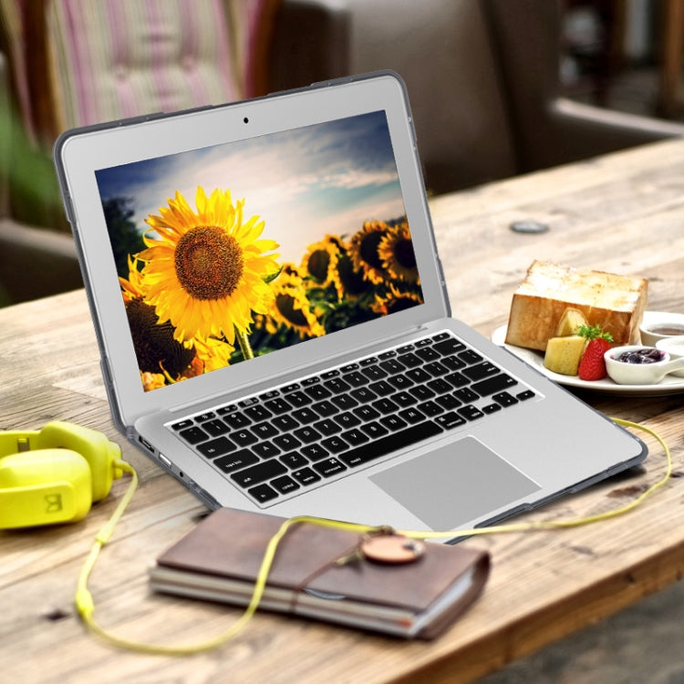 Custodia protettiva per laptop anticaduta bicolore TPU + PC, For MacBook Air 11.6 inch A1465 / A1370