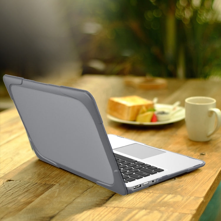 Custodia protettiva per laptop anticaduta bicolore TPU + PC, For MacBook Air 11.6 inch A1465 / A1370