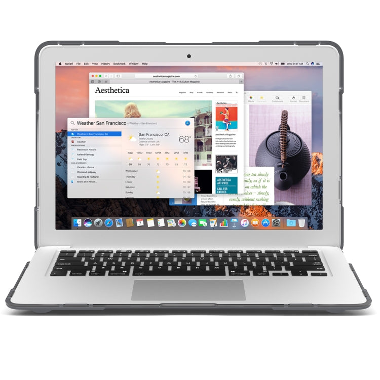 Custodia protettiva per laptop anticaduta bicolore TPU + PC, For MacBook Air 13.3 inch A1466 / A1369, For MacBook Pro Retina 13.3 inch A1502 / A1425, For MacBook Pro Retina 15.4 inch A1398, For Microsoft Surface Laptop 3 / 4 15 inch��������������������...