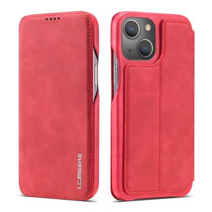 LC.IMEEKE Hon Ancient Series Custodia orizzontale in pelle a conchiglia con supporto e slot per schede, For iPhone 13 mini, For iPhone 13, For iPhone 13 Pro, For iPhone 13 Pro Max
