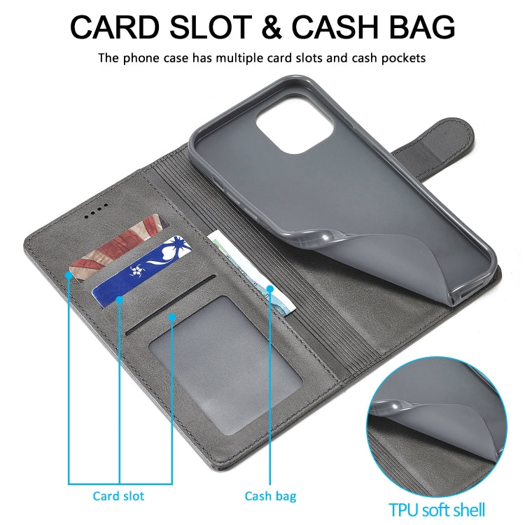 LC.IMEEKE Custodia in pelle a vibrazione orizzontale con struttura in vitello con supporto, slot per schede e portafoglio, For iPhone 13 mini, For iPhone 13, For iPhone 13 Pro, For iPhone 13 Pro Max