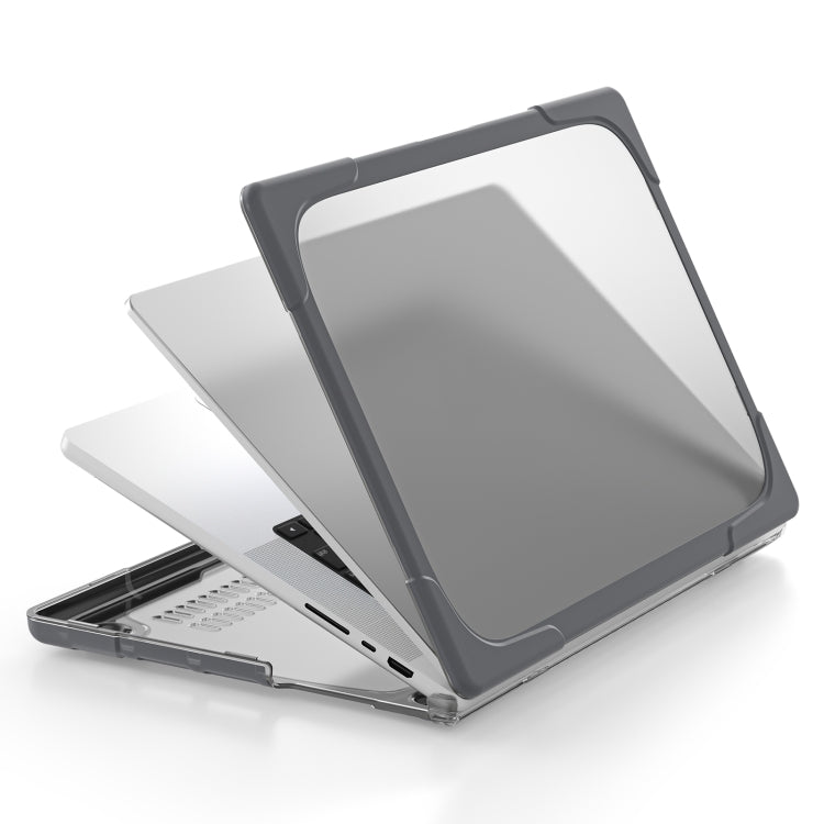 Custodia protettiva per laptop in TPU + PC a due colori, For MacBook Pro 14.2 inch A2442 2021
