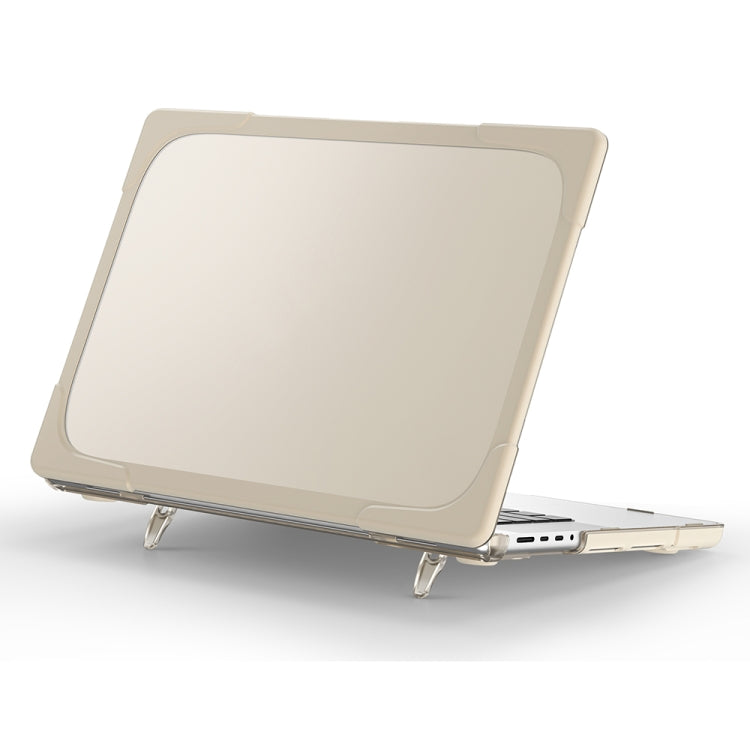 Custodia protettiva per laptop in TPU + PC a due colori, For MacBook Pro 14.2 inch A2442 2021