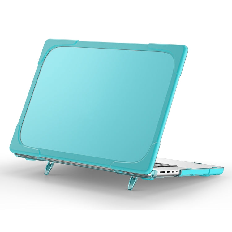 Custodia protettiva per laptop in TPU + PC a due colori, For MacBook Pro 14.2 inch A2442 2021