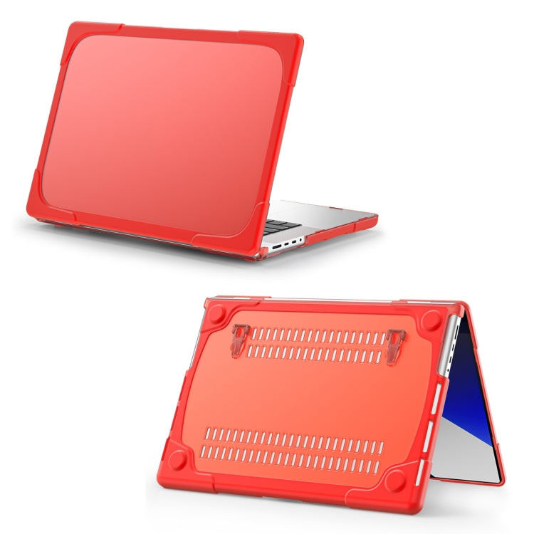 Custodia protettiva per laptop anticaduta bicolore TPU + PC, For MacBook Pro 16.2 inch A2485 2021