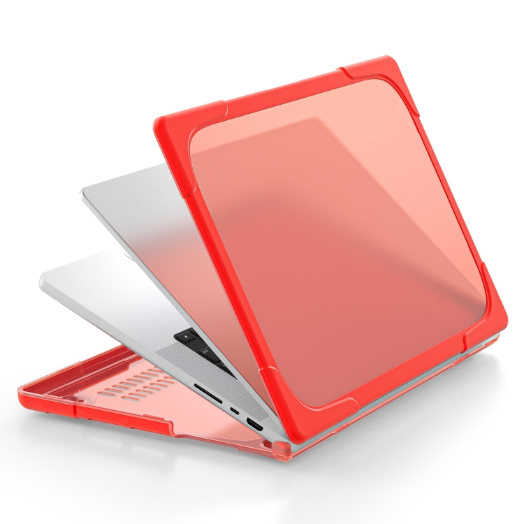 Custodia protettiva per laptop anticaduta bicolore TPU + PC, For MacBook Pro 16.2 inch A2485 2021