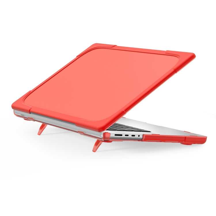 Custodia protettiva per laptop anticaduta bicolore TPU + PC, For MacBook Pro 16.2 inch A2485 2021