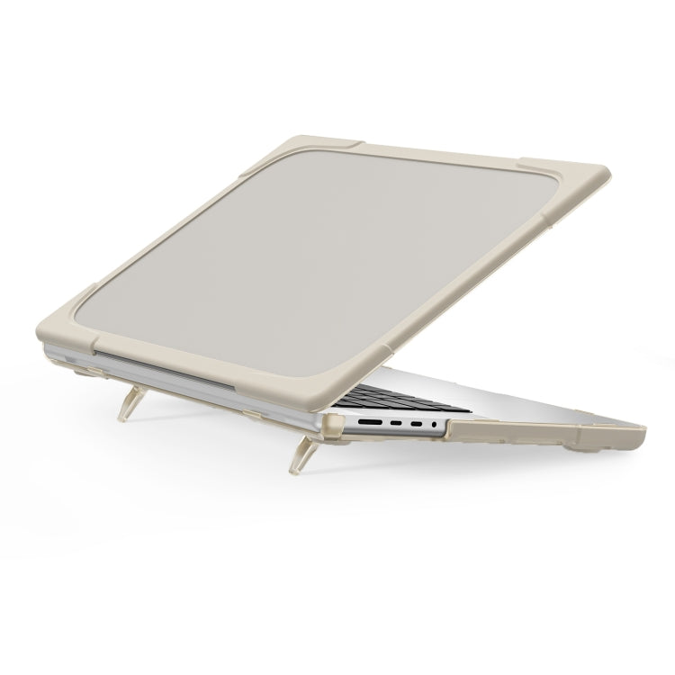 Custodia protettiva per laptop anticaduta bicolore TPU + PC, For MacBook Pro 16.2 inch A2485 2021