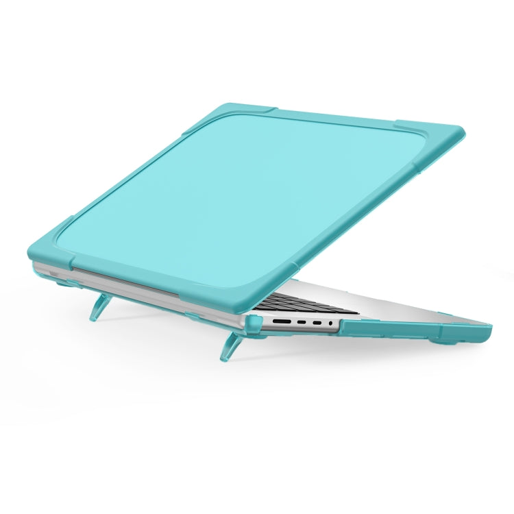 Custodia protettiva per laptop anticaduta bicolore TPU + PC, For MacBook Pro 16.2 inch A2485 2021