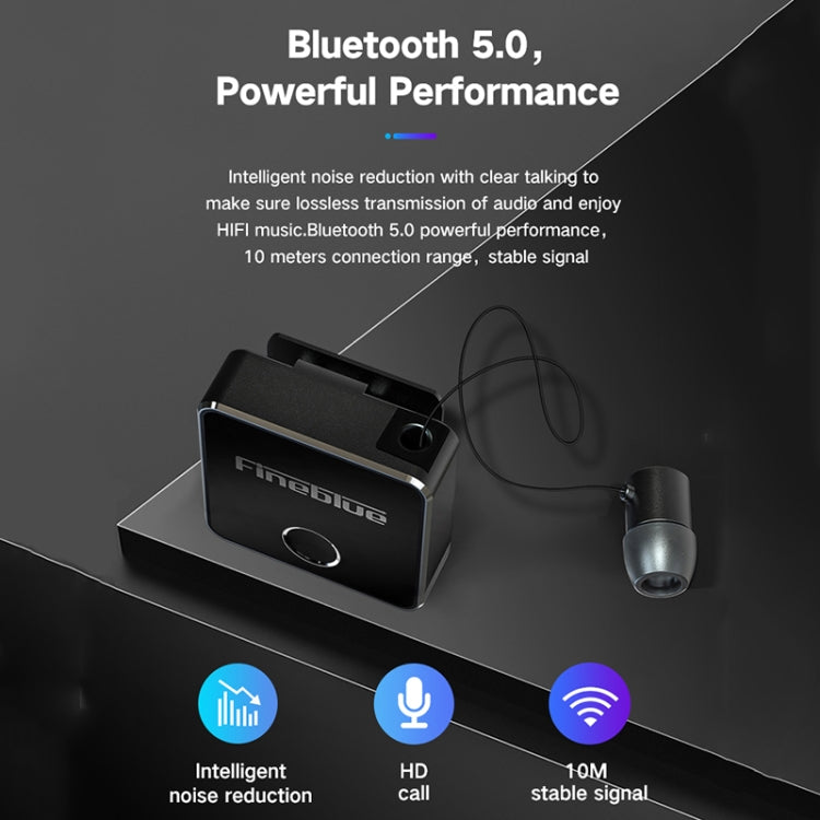 Auricolare Bluetooth Fineblue F1 Lavalier, promemoria vibrazioni di supporto