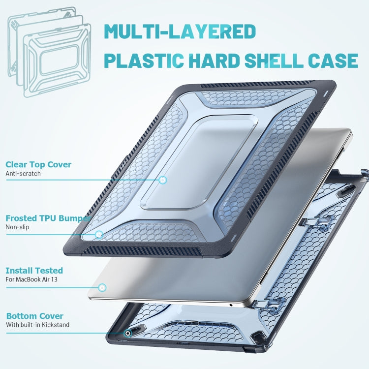 Custodia protettiva per laptop in TPU + PC, For MacBook Air 13.3 inch 2020 / 2018