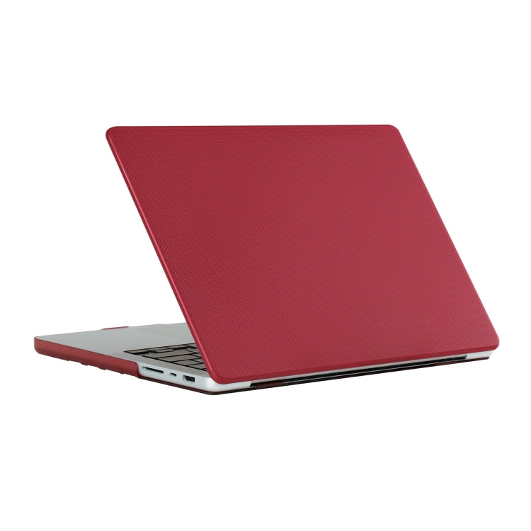 Custodia per laptop abbronzata a doppia faccia con trama a pois, For MacBook Pro 13.3 inch A1706/A1708, For MacBook Pro 14.2 inch A2442 2021, For MacBook Pro 16.2 inch A2485 2021, For MacBook Air 13.3 inch A1932/A2179/A2337