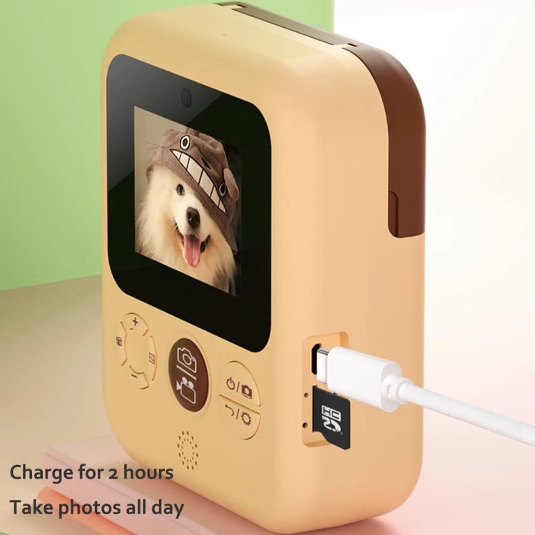 Fotocamera digitale con stampa Polaroid per bambini con schermo IPS HD da 2,4 pollici, No Memory Card, 16G, 32G