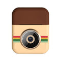 Fotocamera digitale con stampa Polaroid per bambini con schermo IPS HD da 2,4 pollici, No Memory Card, 16G, 32G