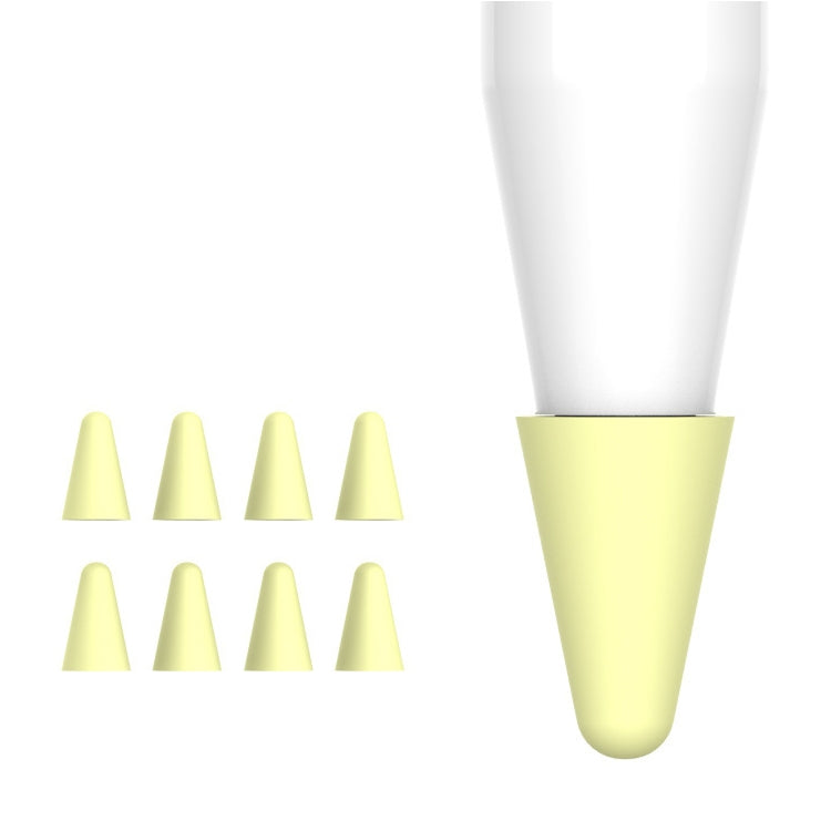 8 pezzi / set copri pennino stilo indossabile universale, Pink, Yellow, Black, Red, Grey, Colorful, Green, White 1, Blue