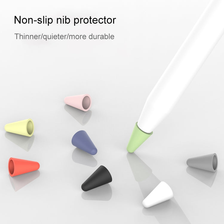 8 pezzi / set copri pennino stilo indossabile universale, Pink, Yellow, Black, Red, Grey, Colorful, Green, White 1, Blue