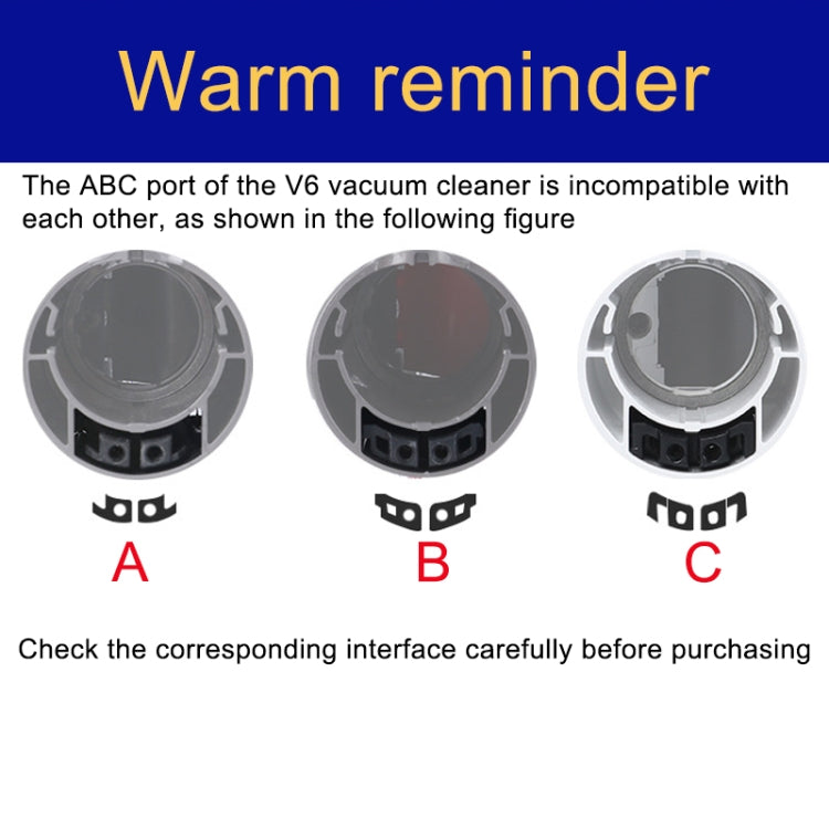 Secchio raccogli polvere per aspirapolvere, For Dyson V6 A-Port, For Dyson V6 B-Port, For Dyson V7 / V8, For Dyson V10 US Version, For Dyson V11 US Version