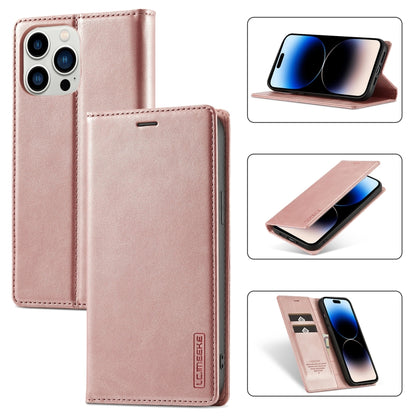 LC.IMEEKE Forte custodia per telefono in pelle magnetica con supporto, slot per schede e portafoglio, For iPhone 14 Pro Max, For iPhone 14 Pro, For iPhone 14 Plus, For iPhone 14